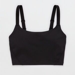 Aerie Black Offline The Hugger Longline Sports Bra small